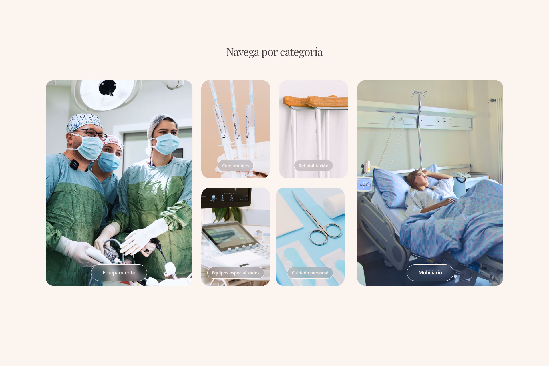 Categorías de Doctor Equipamiento