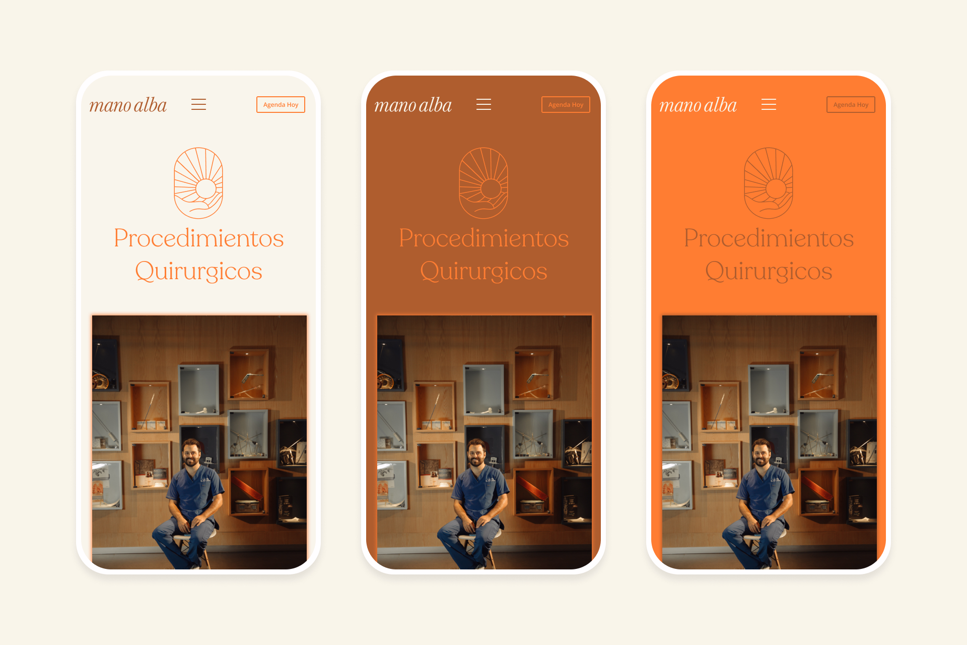 Esquema de información de Mano Alba