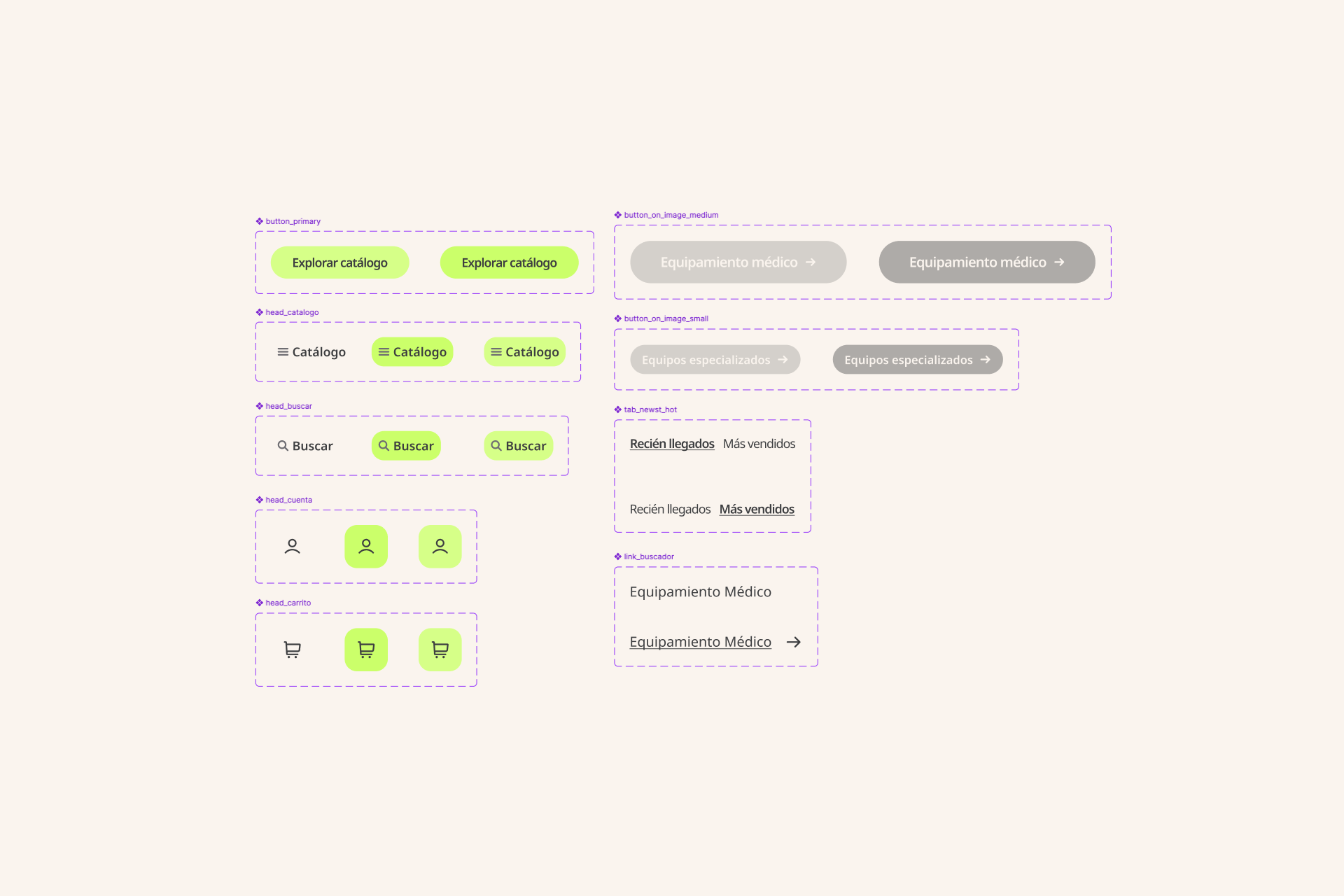 Doctor Equipamiento catalog component