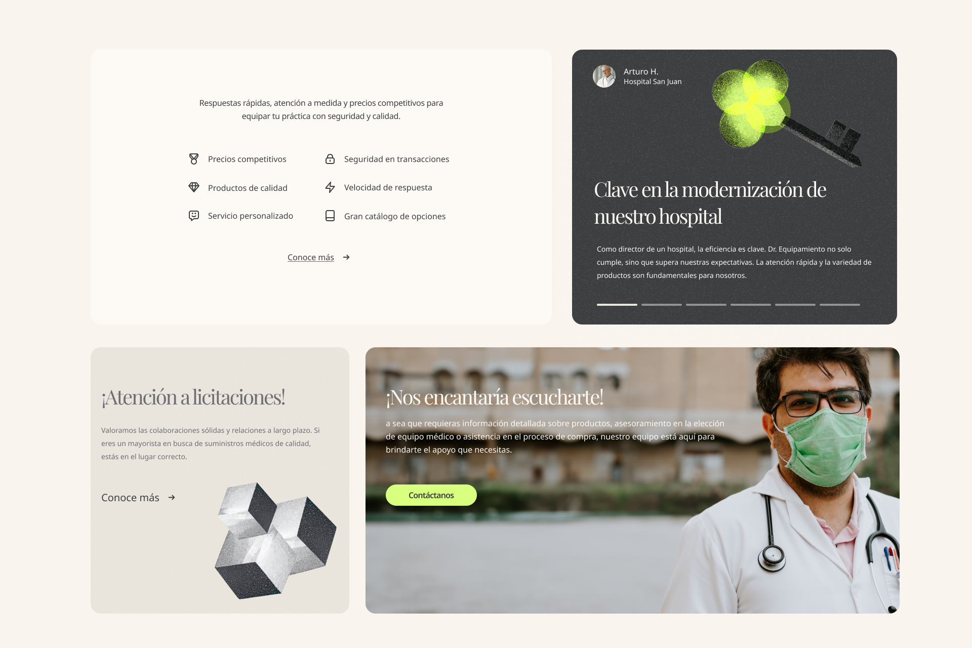 Doctor Equipamiento footer layout