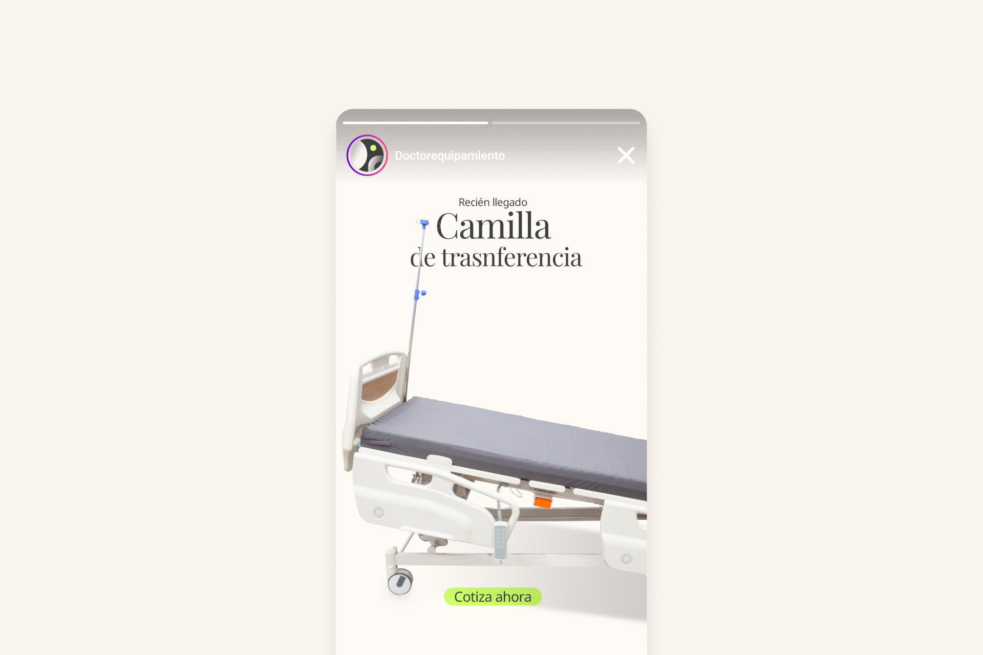 Doctor Equipamiento Instagram story template