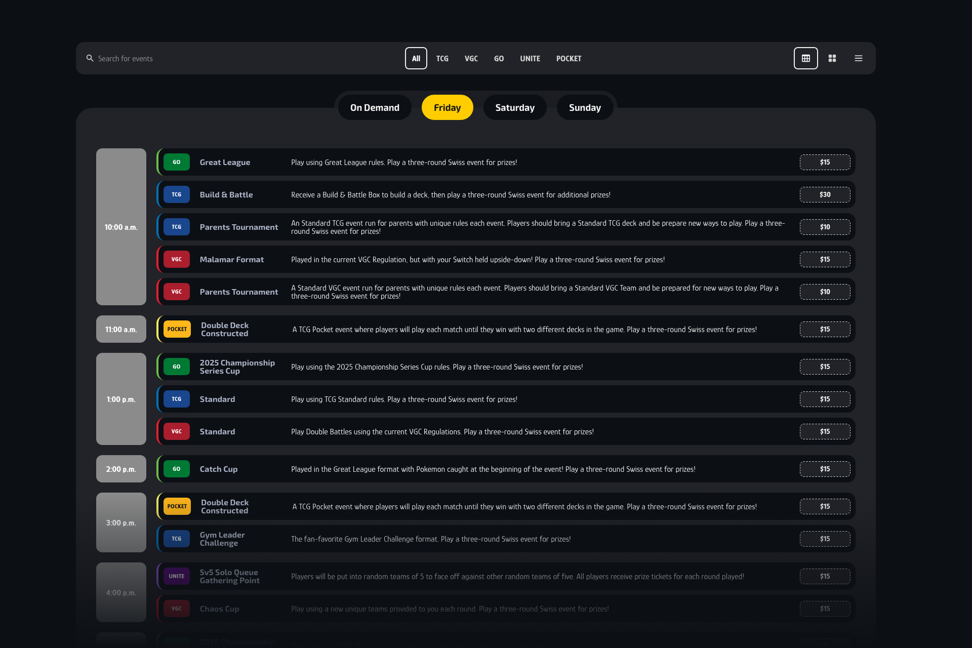 LAIC 2025 side event desktop view